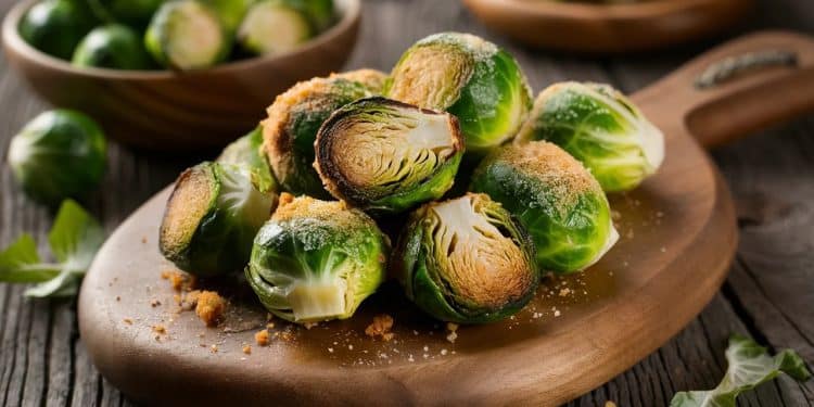 Délicieux Choux de Bruxelles Croustillants au Parmesan - Viral Mag Découvrez notre recette irrésistible de choux de Bruxelles croustillants au parmesan Un accompagnement savoureux qui fera lunanimité Viral Mag