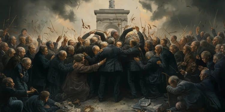 Dissolution de l’Assemblée : un débat houleux qui divise la classe politique - Viral Mag La dissolution de lAssemblée nationale par Emmanuel Macron suscite de vives réactions parmi les députés Yaël Braun Pivet présidente sortante témoigne de la violence de cette décision Viral Mag