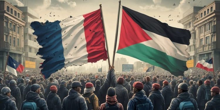 Drapeau français outragé lors de manifestations anti-RN à Nantes - Viral Mag Un drapeau français arraché et des couleurs palestiniennes applaudies lors de rassemblements anti RN à Nantes Retour sur ces incidents   Viral Mag