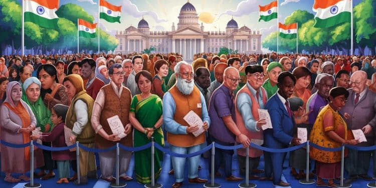Élections Indiennes 2024: Record Mondial d’Électeurs - Viral Mag Avec 642 millions de votants les élections générales en Inde viennent de battre un record mondial de participation Découvrez les enjeux et les résultats Viral Mag