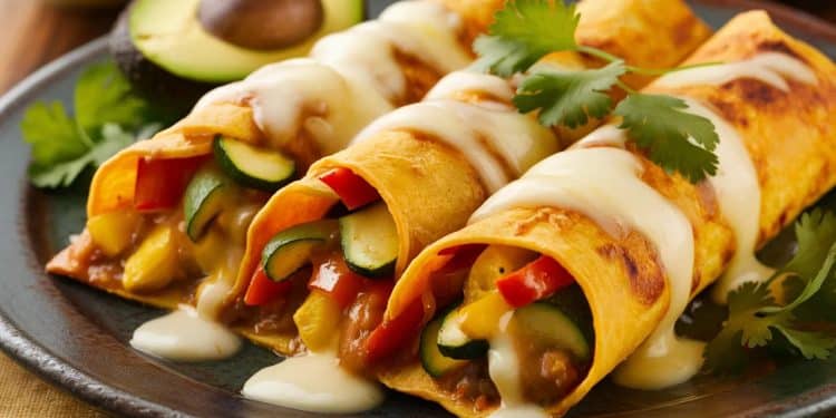 Enchiladas Végétariennes Faciles et Délicieuses - Viral Mag Découvrez notre recette denchiladas végétariennes ultra savoureuses Faciles à préparer avec des ingrédients sains cest un plat réconfortant et équilibré pour toute la famille Viral Mag