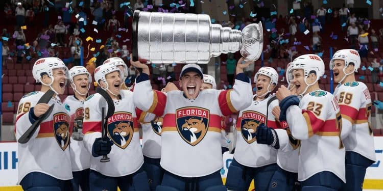 Florida Panthers, la première Coupe Stanley de leur histoire - Viral Mag Les Panthers dominent les Oilers 2 1 lors du match 7 et remportent leur première Coupe Stanley Découvrez les moments clés de cette finale haletante Viral Mag