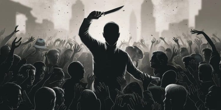 « Front Populaire 2024 » : Une Affiche Polémique Avec Un Personnage Brandissant Un Couteau - Viral Mag Une affiche du Front Populaire 2024 suscite la controverse avec un personnage présenté brandissant ce qui ressemble à un couteau de cuisine Viral Mag