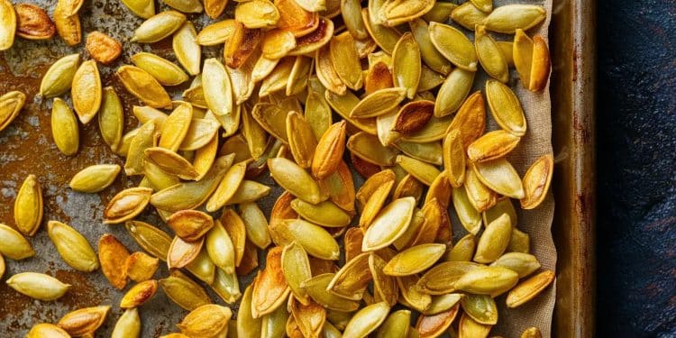 Graines de Courge Rôties: Un En-cas Sain et Croustillant - Viral Mag Découvrez comment transformer les graines de courge en délicieuse collation rôtie Facile à faire nutritif et savoureux   ne jetez plus vos graines   Viral Mag