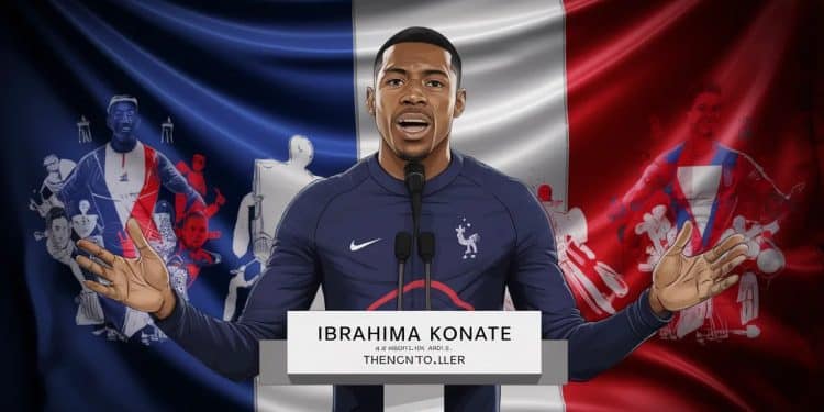 Ibrahima Konaté des Bleus Appelle à l’Unité Malgré le Climat Politique - Viral Mag À lapproche des législatives et dans un contexte politique tendu Konaté défenseur de lÉquipe de France tient un discours rassembleur sur limmigration et la diversité Viral Mag