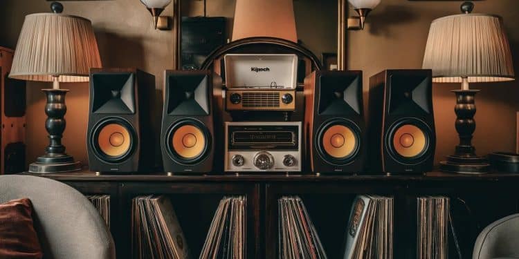 Découvrez les enceintes Klipsch The Fives lalliance idéale entre un design rétro séduisant et des technologies audio de pointe pour une expérience sonore exceptionnelle   Viral Mag