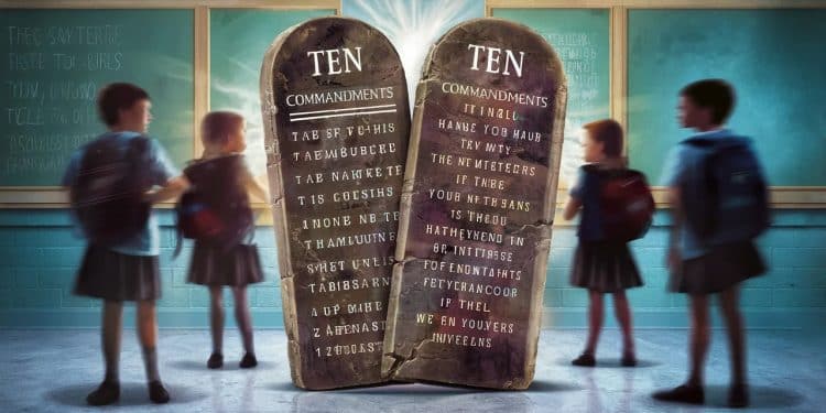 La Controverse des « Dix Commandements » en Louisiane - Viral Mag La Louisiane impose laffichage des Dix Commandements dans les écoles publiques relançant le débat sur la laïcité aux États Unis Viral Mag