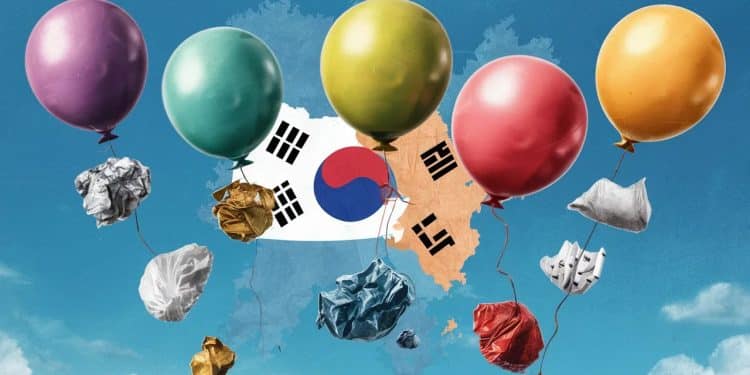 La Corée du Nord envahit le Sud… avec des ballons remplis de déchets ! - Viral Mag La Corée du Nord multiplie les provocations envers son voisin du sud envoyant des centaines de ballons chargés de déchets Cette tactique insolite soulève des tensions Viral Mag