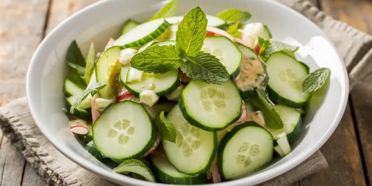 La Salade de Concombre à la Menthe : Le Rafraîchissement Estival Parfait - Viral Mag Découvrez notre recette simple et savoureuse de salade de concombre à la menthe Légère croquante et rafraîchissante cest laccompagnement idéal pour vos repas dété Viral Mag