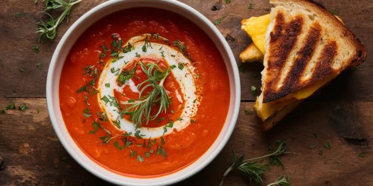 La Soupe à la Tomate : Un Réconfort Sain et Délicieux - Viral Mag Découvrez notre recette facile de soupe à la tomate parfaite pour un repas réconfortant et nutritif Apprenez les astuces pour une soupe onctueuse et savoureuse Viral Mag