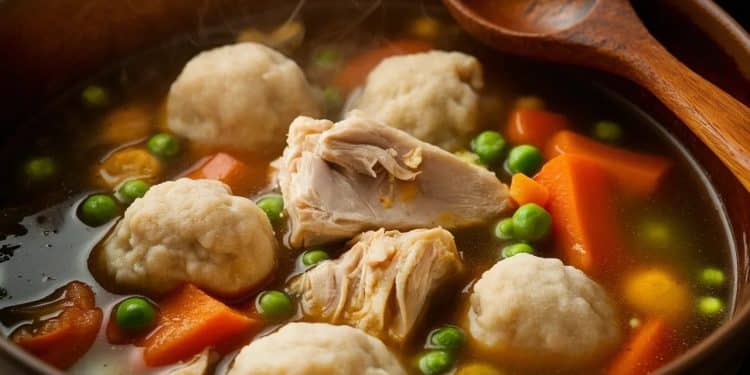La Soupe Gourmande au Poulet et Aux Boulettes: Un Délice Réconfortant - Viral Mag Découvrez la recette incontournable de la soupe au poulet et aux boulettes un régal facile à préparer qui réchauffe les cœurs Savourez le mariage parfait des saveurs Viral Mag
