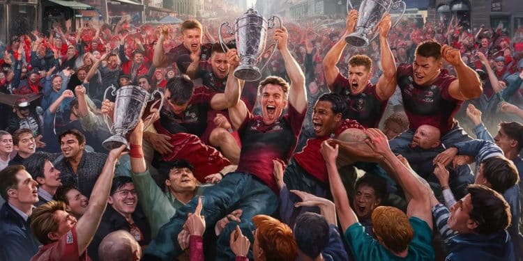 Découvrez en vidéo lambiance de folie qui a régné place du Capitole pour fêter le titre du Stade Toulousain avec le saut dans la foule du capitaine Antoine Dupont   Viral Mag