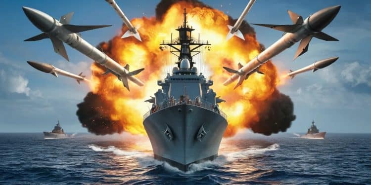 L’Armée Américaine Neutralise la Menace Houthie en Mer Rouge - Viral Mag Découvrez comment larmée américaine a réussi à intercepter un drone et deux missiles lancés par les rebelles houthis yéménites en mer Rouge préservant ainsi la sécurité maritime dans la région Viral Mag