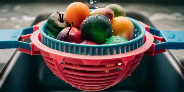 Découvrez la passoire pliable qui sadapte à tous les éviers pour un lavage et séchage ultra pratique de vos fruits et légumes Un must    Viral Mag
