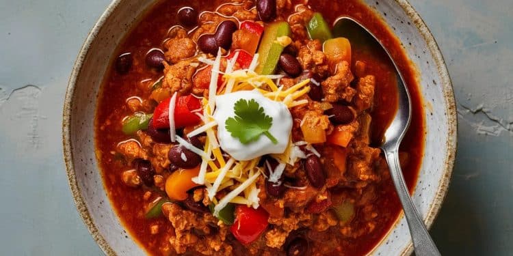 Le Chili de Poulet Haché : Un Délice Sain et Réconfortant - Viral Mag Découvrez la recette savoureuse et nourrissante du chili de poulet haché Idéal pour un repas en famille ou entre amis Simple à préparer Viral Mag