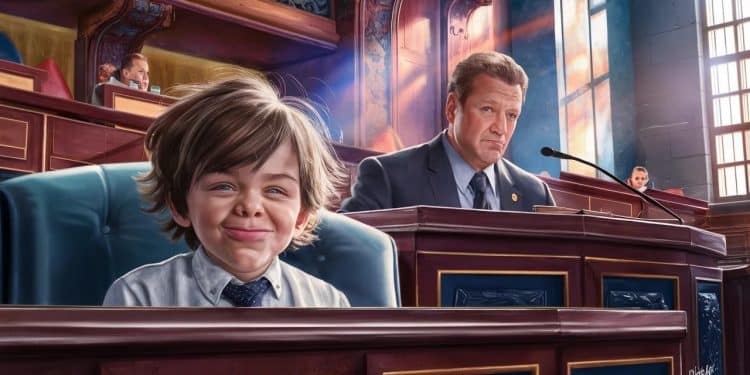 Le fils d’un élu républicain vole la vedette avec ses grimaces hilarantes - Viral Mag Un garçon de 6 ans a fait sensation en multipliant les grimaces pendant le discours de son père le républicain John Rose au Congrès américain Viral Mag