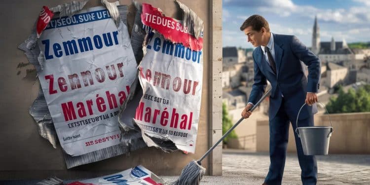 Suite à laffichage sauvage par des militants de Reconquête à Menton le maire Yves Juhel a envoyé la facture de 574€ à Eric Zemmour   Viral Mag