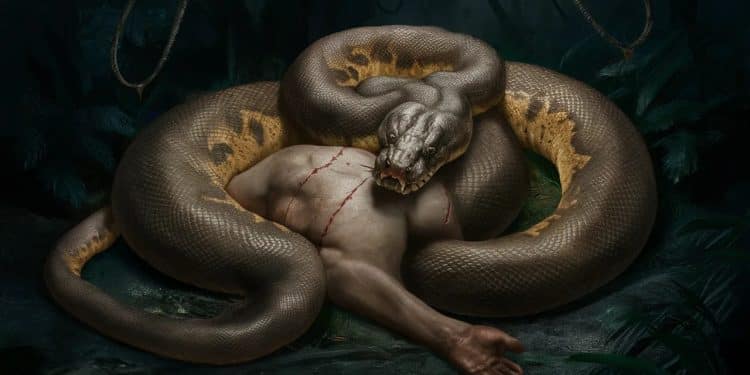 Le Python Géant en Indonésie : une Femme Retrouvée dans son Ventre - Viral Mag Un python géant de 5 mètres a englouti une femme de 45 ans en Indonésie Le serpent a été capturé et la victime retrouvée dans son estomac Viral Mag