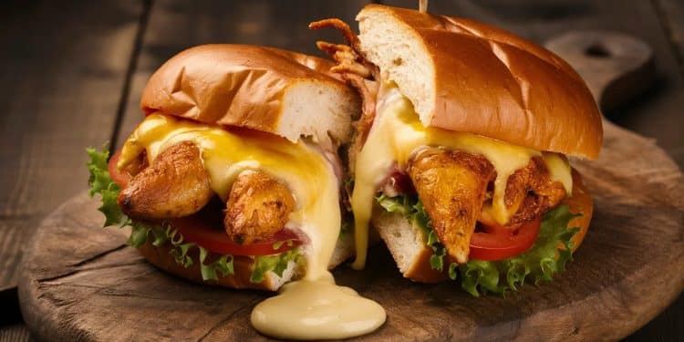 Le Sandwich au Poulet Rôti Fondant : La Recette Parfaite - Viral Mag Découvrez notre recette facile et savoureuse de sandwich au poulet rôti yaourt et fromage fondu Éblouissez vos papilles avec ce déjeuner réconfortant Viral Mag