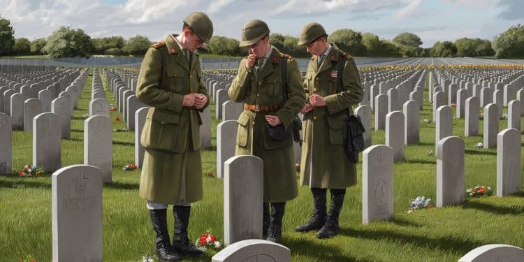 Chaque année de plus en plus dAllemands souvent en uniformes alliés viennent en Normandie rendre hommage aux jeunes soldats tombés lors du Débarquement du 6 juin 1944   Viral Mag