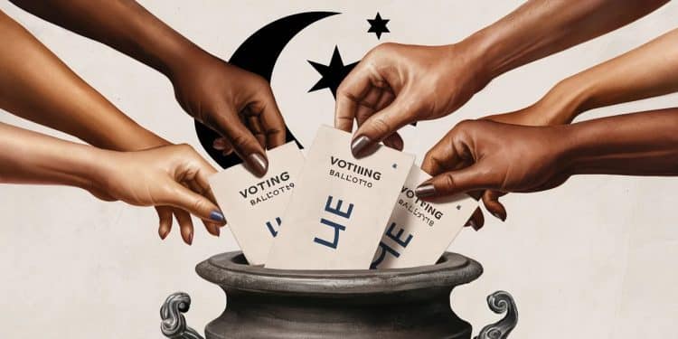 Les Électeurs Musulmans : Un Vote Massif à Gauche en 2024 - Viral Mag Décryptage du vote des musulmans lors des Européennes 2024 ancrage à gauche confirmé mais abstention en hausse Quelles motivations derrière ces choix Viral Mag