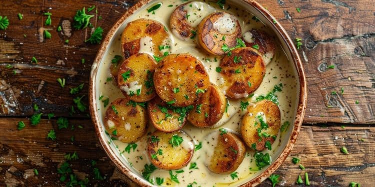 Découvrez la recette incontournable des pommes de terre fondantes au dressing crémeux au citron Un délice en bouche à savourer aux côtés de votre plat principal   Viral Mag