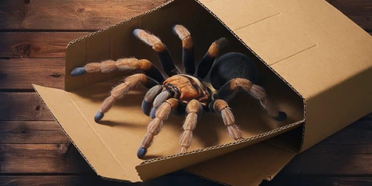 Une surprenante découverte en Côte dOr  une mygale mexicaine à genoux oranges espèce protégée retrouvée vivante dans un colis postal   Viral Mag