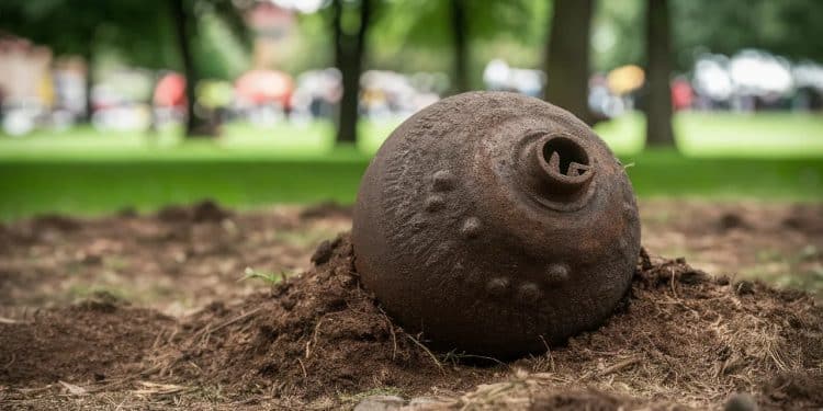 Obus Allemand Découvert Par Un Enfant Au Parc Borély ! - Viral Mag Un enfant découvre un obus de mortier allemand datant de la Seconde Guerre mondiale au parc Borély à Marseille Le projectile a été déterré puis détruit Viral Mag