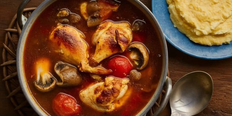 Ragoût de poulet du chasseur : un délice italien à votre table - Viral Mag Découvrez le ragoût de poulet du chasseur une recette traditionnelle du nord de lItalie Savoureux et réconfortant ce plat est parfait pour un repas en famille ou entre amis Apprenez à le préparer facilement chez vous Viral Mag