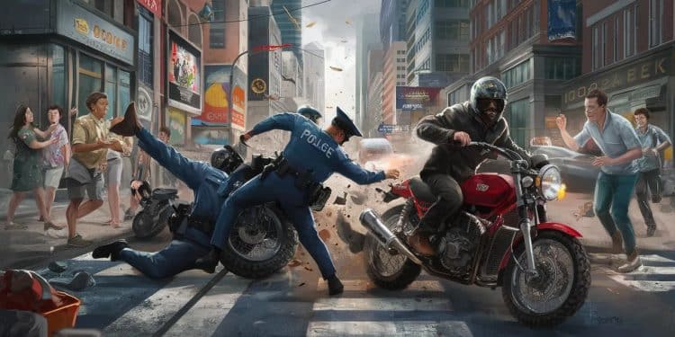 Nantes plonge dans le chaos lors dun rodéo urbain  un policier percuté des piétons paniqués et un pilote drogué au guidon dune moto volée   Viral Mag