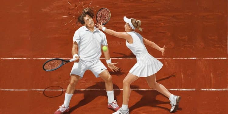 Roland-Garros : Le Revers Inattendu de Kateřina Siniaková - Viral Mag Le couple tchèque Tomas Machac et Kateřina Siniaková a offert un moment de divertissement insolite lors de leur match de double mixte à Roland Garros   Viral Mag