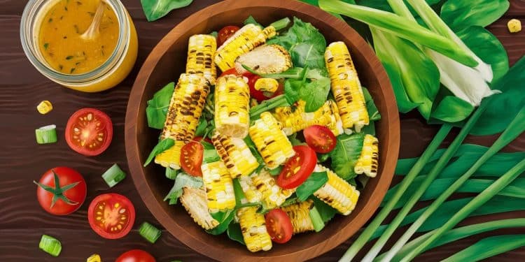 Salade de maïs grillé au miso : La recette estivale qui enchante - Viral Mag Découvrez notre recette originale de salade de maïs grillé au miso pour un été savoureux Facile à préparer délicieuse et saine Viral Mag