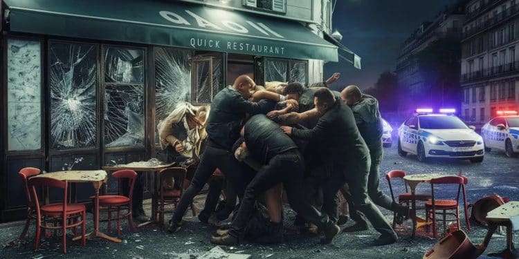 Scènes de Chaos au Quick de Paris : La Bagarre qui Enflamme les Réseaux - Viral Mag Une violente altercation au Quick de Paris bouleverse la capitale Témoins et autorités sous le choc les interrogations fusent Décryptage dun incident qui secoue lopinion Viral Mag
