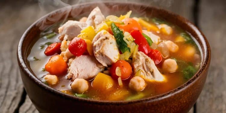 Soupes réconfortantes au poulet pour un hiver chaleureux - Viral Mag Réchauffez vous avec nos délicieuses soupes au poulet en mijoteuse Faciles à préparer nutritives et réconfortantes parfaites pour les soirées fraîches dhiver Viral Mag