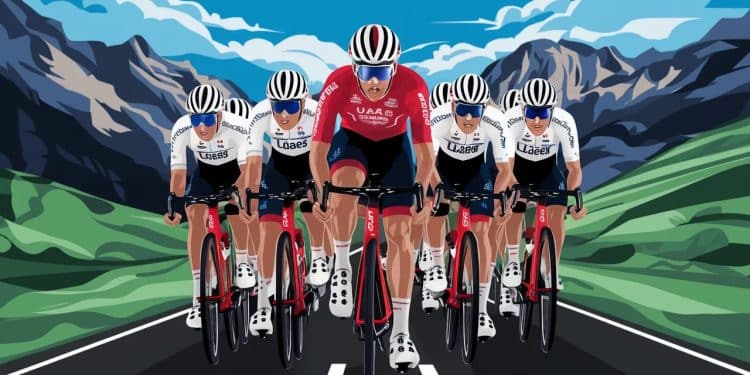 Tadej Pogacar et UAE Team Emirates, une « dream team » au Tour de France - Viral Mag Tadej Pogacar et son équipe UAE Team Emirates dévoilent une armada impressionnante pour le Tour de France 2024 avec lambition de reprendre le maillot jaune Viral Mag