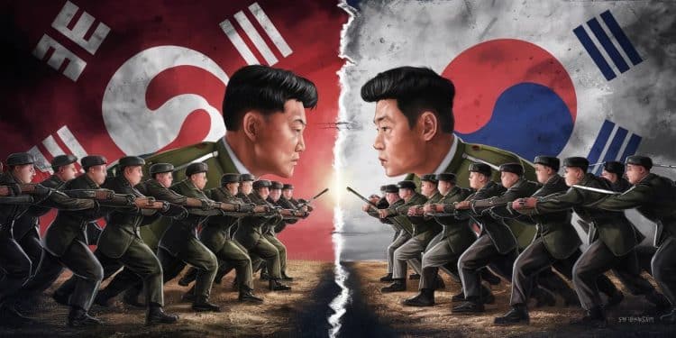 Tensions en Corée : la situation s’aggrave entre le Nord et le Sud - Viral Mag Les tensions sintensifient en Corée alors que des soldats nord coréens ont franchi la frontière sud Analyse des enjeux de cette escalade inquiétante Viral Mag