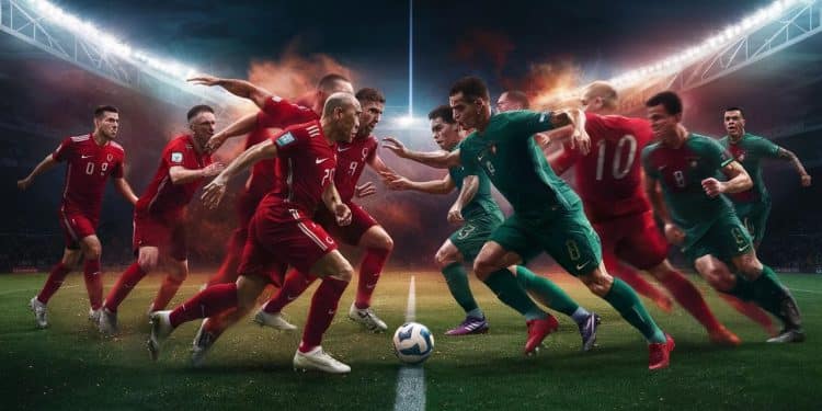 Turquie-Portugal : Un Choc Décisif pour la Première Place - Viral Mag Le match Turquie Portugal sannonce crucial pour décrocher la tête du groupe F et un billet en 8es de finale de lEuro 2024 Un duel de co leaders à ne pas manquer Viral Mag