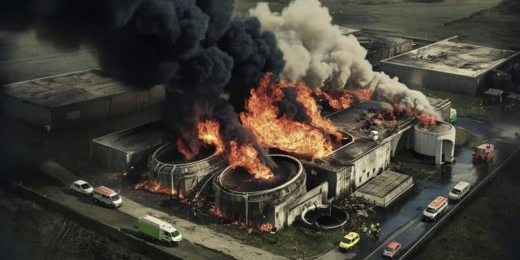 Un Incendie Dévastateur Ravage une Société de Traitement des Déchets à Gardanne - Viral Mag À Gardanne un violent incendie a dévasté une société de traitement des déchets nécessitant lintervention massive des pompiers Découvrez les images impressionnantes et les détails de cet événement Viral Mag