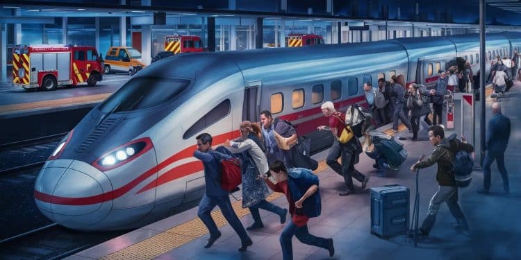 Un TGV Paris Nantes a été évacué durgence en gare de Sablé sur Sarthe suite à une forte odeur incommodante émanant des toilettes 1200 passagers ont dû quitter précipitamment le train   Viral Mag