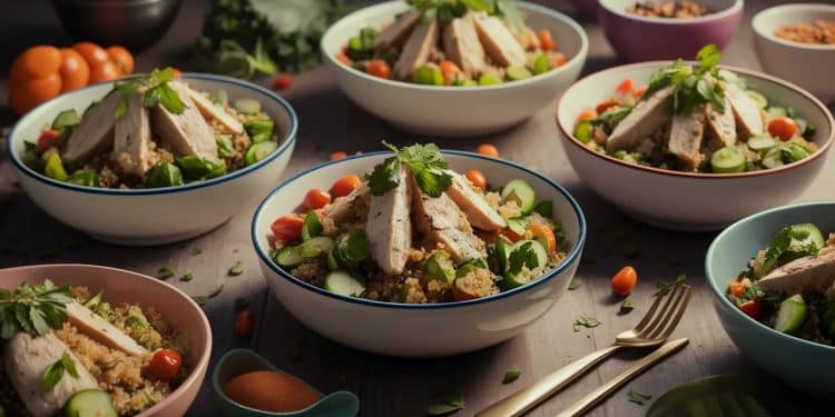 Découvrez 15 recettes de bols de poulet équilibrés et savoureux parfaits pour un déjeuner rapide et sain Préparez vos repas à lavance    Viral Mag