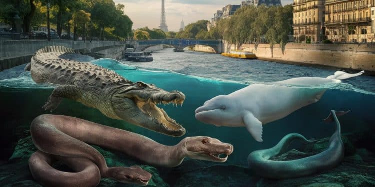 De lorque au crocodile découvrez les animaux étonnants qui ont été aperçus dans les eaux de la Seine Un voyage surprenant à travers les époques   Viral Mag