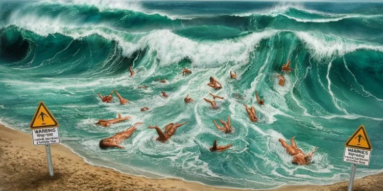 Alerte aux baïnes sur les plages de Gironde en ce début de semaine - Viral Mag Lundi et mardi les vacanciers et Girondins sont appelés à la plus grande prudence sur les plages Courants marins forts et baïnes dangereuses sont annoncés Viral Mag