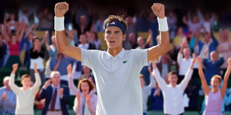 Arthur Fils jeune prodige français de 20 ans réalise un parcours exceptionnel à Wimbledon en atteignant le 3e tour après labandon dHurkacz   Viral Mag