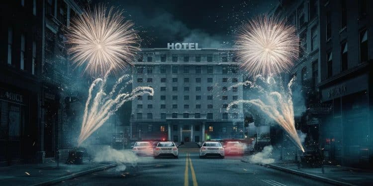 Dans la nuit de mardi à mercredi un hôtel hébergeant des policiers isérois venus en renfort pour les JO a été visé par des tirs de mortiers dartifice à Dammarie les Lys Aucun blessé nest à déplorer mais les faits inquiètent à lapproche de lévénement   Viral Mag