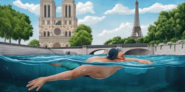 Baignade Estivale dans la Seine : Un Plongeon Rafraîchissant au Cœur de Paris - Viral Mag Découvrez les sensations uniques dune baignade dans la Seine en plein Paris Entre émerveillement et défi plongez dans cette expérience insolite Viral Mag