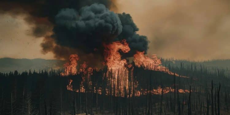 Californie : Un Violent Incendie Ravage le Nord en Pleine Canicule - Viral Mag Un gigantesque incendie sest déclaré dans le nord de la Californie forçant lévacuation de milliers de personnes Les pompiers luttent sans relâche contre les flammes Viral Mag