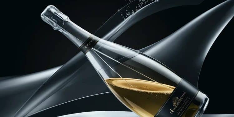 Champagne : Verallia révolutionne la bouteille avec Ecova - Viral Mag Le verrier français Verallia lance une bouteille de Champagne ultra légère pesant seulement 800 grammes une prouesse technologique et écologique Viral Mag