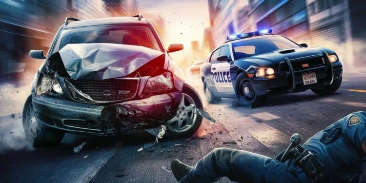 Chauffard Renverse Gendarme avec Voiture Volée à Bourlens après Accident - Viral Mag À Bourlens un chauffard de 25 ans a renversé un gendarme avec une voiture volée après avoir fait des tonneaux avec un premier véhicule Le fuyard a finalement été arrêté Viral Mag