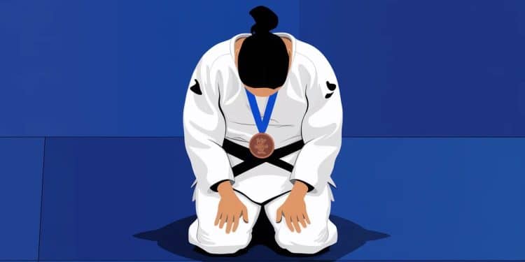 Médaillée de bronze aux JO de Paris 2024 Clarisse Agbégnénou sexcuse auprès du public après sa défaite en demi finale Un mélange démotions pour la judokate française   Viral Mag