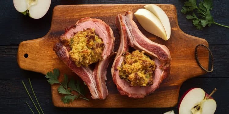 Découvrez notre recette facile et savoureuse de côtelettes de porc farcies aux pommes Un mariage parfait de saveurs pour un plat réconfortant    Viral Mag